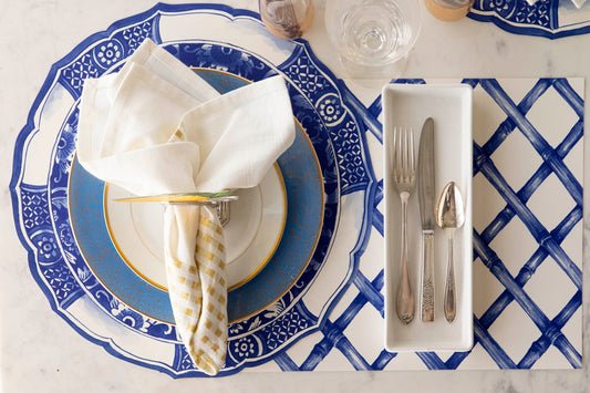 Blue Lattice Placemat