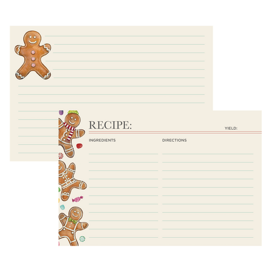 Gingerbread Man Recipe Card