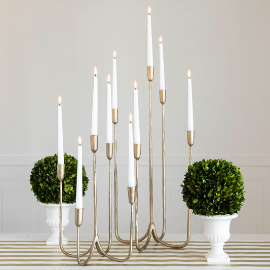 Forged Brass Candelabra